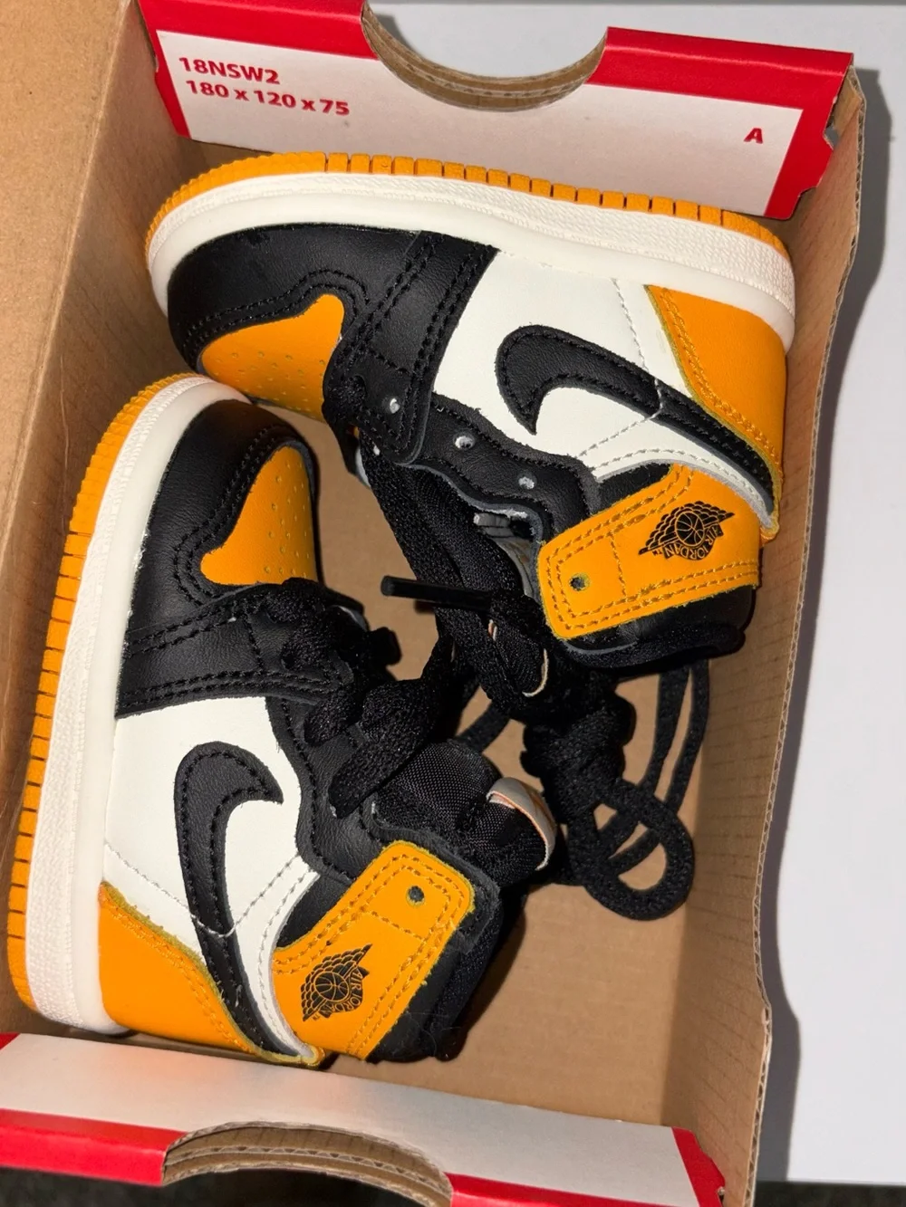 Mommy (or big kid) & Me Matching Air Jordan Retro High OG in Taxi/Sail/Black
